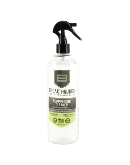 Breakthrough Clean Technologies Suppressor Cleaner, Solvent, 16oz Pump Spray Bottle