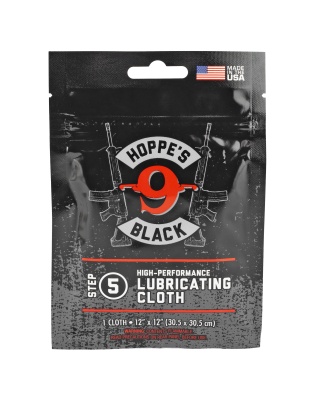 Hoppe's Black Lubricating Cloth, Resealable Bag
