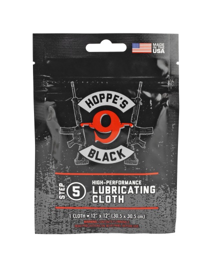Hoppe's Black Lubricating Cloth, Resealable Bag