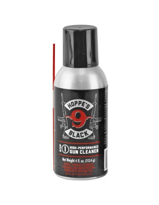 Hoppe's Black, Gun Cleaner - Aerosol Can, Liquid, Black 4 oz Aerosol Gun Cleaner with Straw
