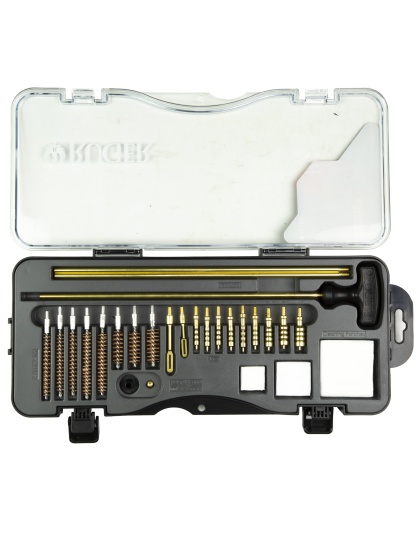 Allen Company Ruger Rifle and Handgun Cleaning Kit, 26 Piece, For 9MM-45ACP Handguns and .22-7MM Rifles, Molded Case