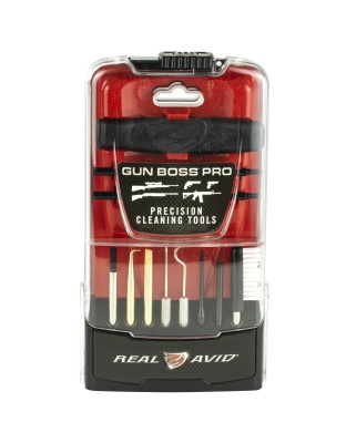 Real Avid Gun Boss Pro, Gun Boss, Pro Precision Cleaning Tools, Toolkit, Polycarbonate  Kickstand Case, Brushes, Picks, Scrapers
