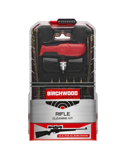 Birchwood Casey Universal Rifle Cleaning Kit, 21 Piece, Unique Handle