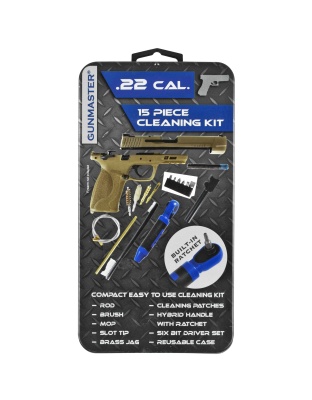 DAC Gunmaster Universal Rifle Cleaning Kit, 16 Pieces, Comes in Reusable Clamshell