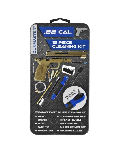 DAC Gunmaster Universal Rifle Cleaning Kit, 16 Pieces, Comes in Reusable Clamshell