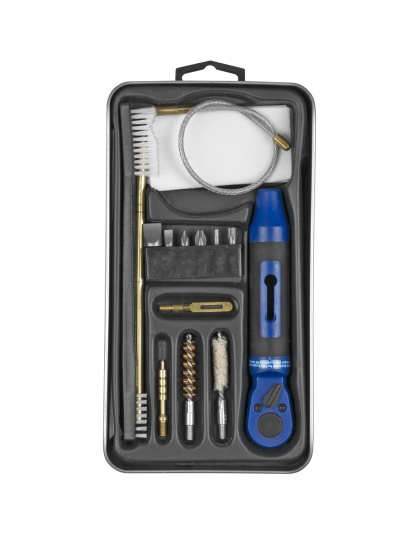 DAC Gunmaster Universal Rifle Cleaning Kit, 16 Pieces, Comes in Reusable Clamshell