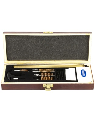 DAC Cleaning Kit, For Universal Gun Cleaning, Wood Box, 17 Pieces