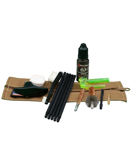 Kleen-Bore Compact Military/LE Tactical Cleaning Kit, Coyote Case