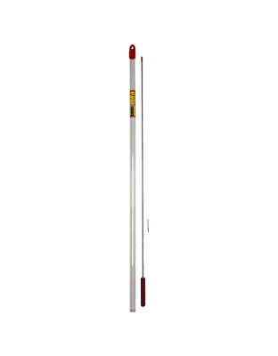 Pro-Shot Products Cleaning Rod, 1 Piece, .17 Caliber, 32.5" Length, #5-40 Threading, Includes Brass Jag, Plastic Tube