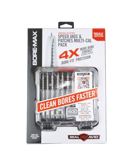 Real Avid Bore-Max Speed Jags and Patches, Set of 10, Multi Cal Jags and Patches