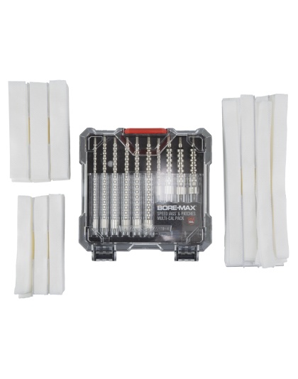 Real Avid Bore-Max Speed Jags and Patches, Set of 10, Multi Cal Jags and Patches