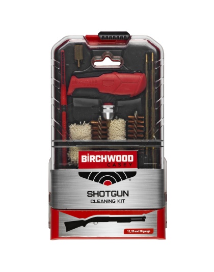 Birchwood Casey Universal Shotgun Cleaning Kit, 17 Pieces, Custom Handle