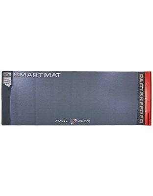 Real Avid Mat, Smart Long Gun Cleaning Mat, Parts Keeper Tray, Magnetic Compartment, Oil/Solvent Resistant Coating, 43" x 16"