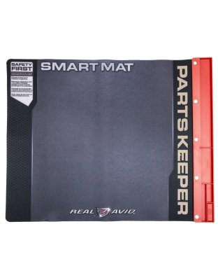 Real Avid Mat, Smart Handgun Cleaning Mat, Parts Keeper Tray, Magnetic Compartment, Oil/Solvent Resistant Coating, 19" x 16"