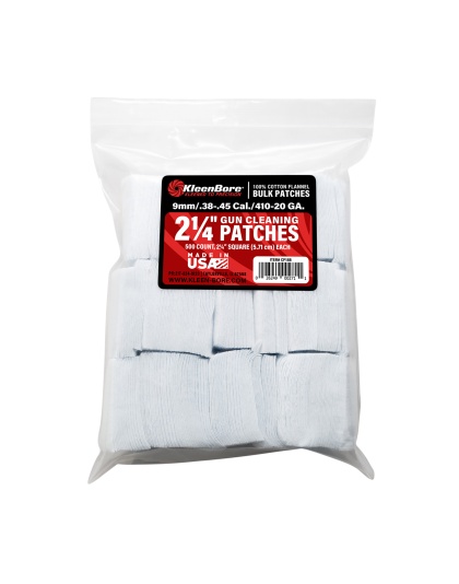 Kleen-Bore SuperShooter, Cotton Patch, 38-45Cal/410 Bore-20 Gauge, 500 Pack