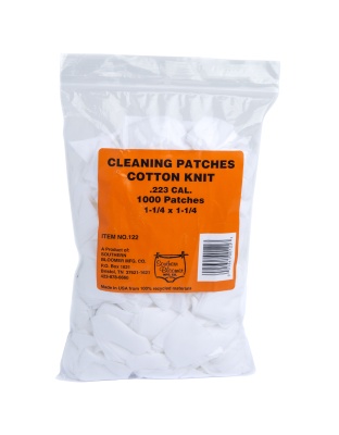 Southern Bloomer Cotton Patch, 1"X1", For .223 Caliber, Bulk, 1000 Pack