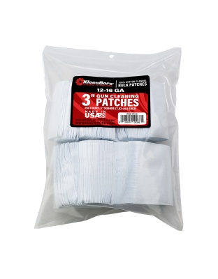 Kleen-Bore SuperShooter, Cotton Patch, 12/16 Gauge, 250 Pack
