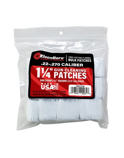 Kleen-Bore SuperShooter, Cotton Patch, 22/270Cal, 500 Pack