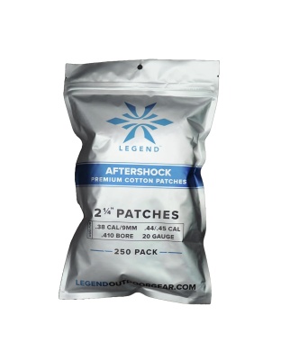 Legend Outdoor Gear Aftershock, Cotton Patches, 2 1/4" Square, 250 Count, White