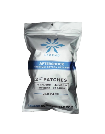Legend Outdoor Gear Aftershock, Cotton Patches, 2 1/4" Square, 250 Count, White
