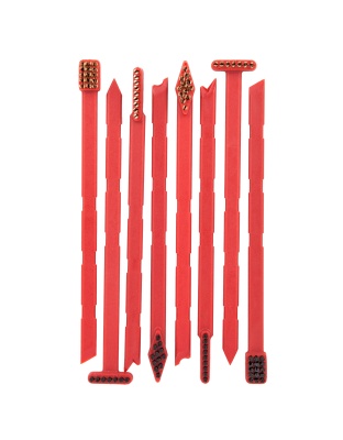 Real Avid Smart Brushes, Brush Set, 8 Super Scrubber Gun Brushes w/Integrated Scrapers