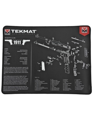 TekMat 1911 Ultra Premium Gun Cleaning Mat, 15"x20", Includes Small Microfiber TekTowel, Packed In Tube