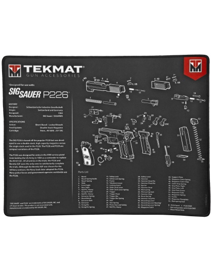 TekMat Sig P226 Ultra Premium Gun Cleaning Mat, 15"x20",Includes Small Microfiber TekTowel