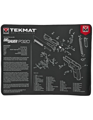 TekMat Sig P320 Ultra Premium Gun Cleaning Mat, 15"x20",Includes Small Microfiber TekTowel