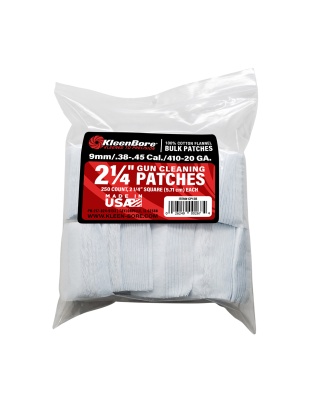 Kleen-Bore SuperShooter, Cotton Patch, 38-45/410-20Cal, 250 Pack