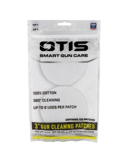 Otis Technology Patch, For Universal Gun Cleaning, 100 Per Pack