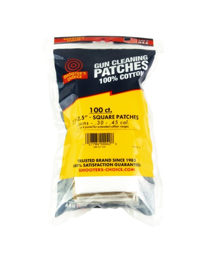 Shooter's Choice Shooters Choice Cleaning Patch, 2.5", 100 Pack