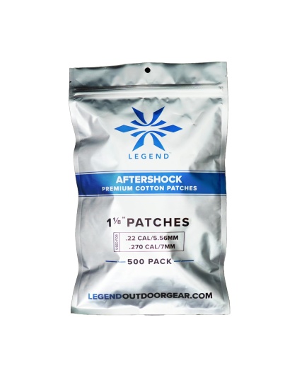 Legend Outdoor Gear Aftershock, Cotton Patches, 1 1/8" Square, 500 Count, White