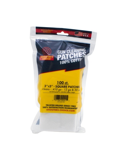 Otis Technology 3" Square Cleaning Patch, 100 Pack