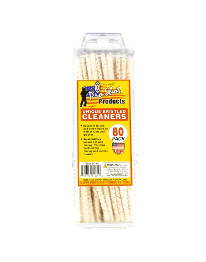 Pro-Shot Products Bristled Cleaner, Brush, 80 Count