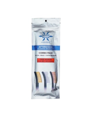 Legend Outdoor Gear Aftershock Brush Kit, 3 Pack, (1) Nylon, (1) Brass, (1) Copper