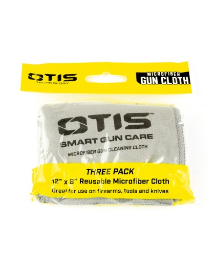 Otis Technology Microfiber Gun Cloth, 3 Pack, White
