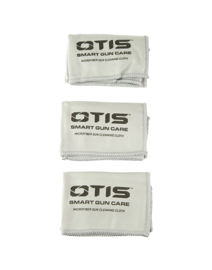 Otis Technology Microfiber Gun Cloth, 3 Pack, White
