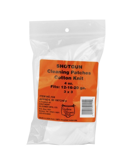 Southern Bloomer Cotton Patch, For All Gauges Shotguns, Ribbed, 85 Per Bag