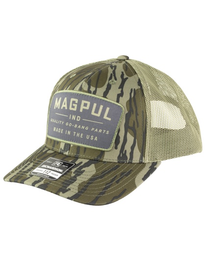 Magpul Industries Go Bang Trucker Hat, Bottomland Camo, Cotton/Polyester, One Size Fits Most
