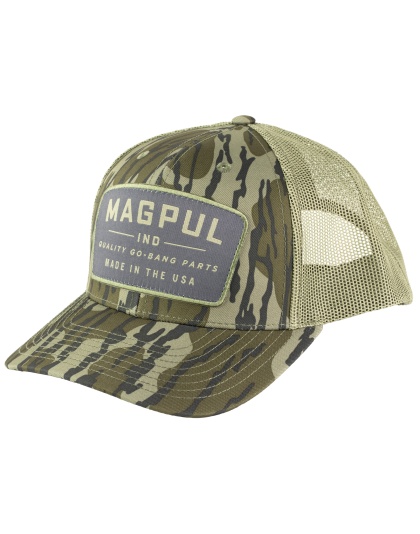 Magpul Industries Go Bang Trucker Hat, Bottomland Camo, Cotton/Polyester, One Size Fits Most
