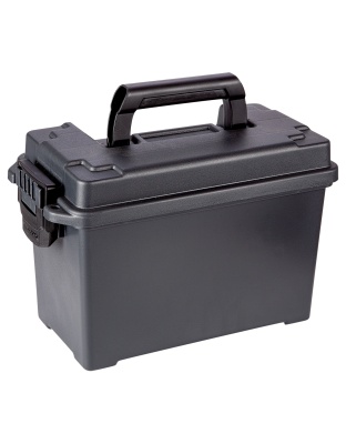 Plano, Field/Ammo Box, Deep, No Gasket, Plastic, Black, 4 Pack