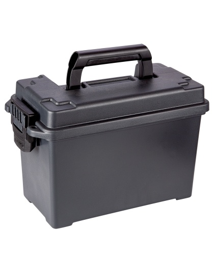 Plano, Field/Ammo Box, Deep, No Gasket, Plastic, Black, 4 Pack