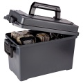 Plano, Field/Ammo Box, Deep, No Gasket, Plastic, Black, 4 Pack