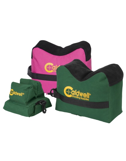 Caldwell Deadshot Shooting Bags, Front, Rear and Combo, Green, Unfilled