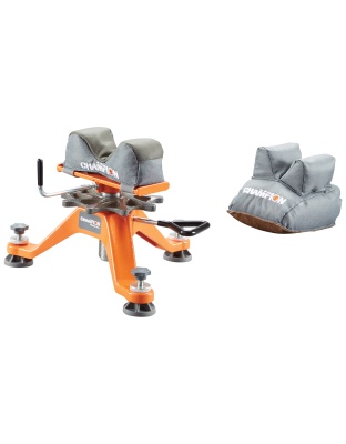 Champion Traps & Targets Tri-Stance, Shooting Rest, Orange, Includes Rear Bag