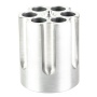 Caliber Gourmet Revolver Cylinder Pen Holder, Aluminum, Silver