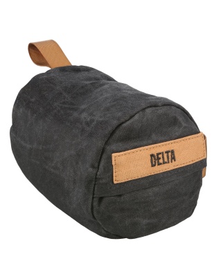 Birchwood Casey Steady Shot Delta, Heavyweight, Polymer Filled Shooting Bag, Waxed Canvas, Black, Zippered Access Pocket, Large Handle, Sling Loop, Carabine Loop