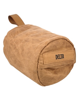 Birchwood Casey Steady Shot Delta, Ultralight, Polymer Filled Shooting Bag, Waxed Canvas, Tan, Zippered Access Pocket, Large Handle, Sling Loop, Carabine Loop