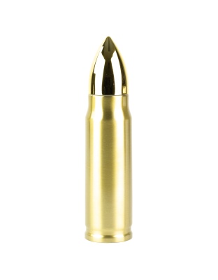 Caliber Gourmet Bullet Thermos Bottle, Gold