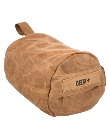 Birchwood Casey Steady Shot Delta, Large Ultralight, Polymer Filled Shooting Bag, Waxed Canvas, Tan, Zippered Access Pocket, Large Handle, Sling Loop, Carabine Loop